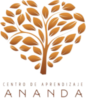 Logo of Centro de Aprendizaje Ananda featuring a stylized gold tree with broad leaves above the centers name in capital letters.
